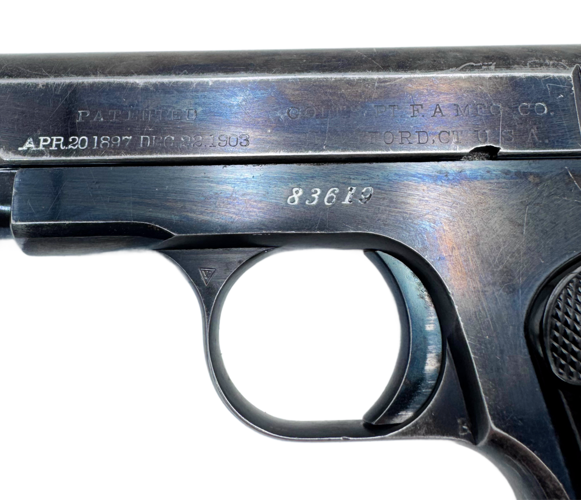 Colt 1903 M1903 32acp Pocket Hammerless Type II 1909 High Gloss