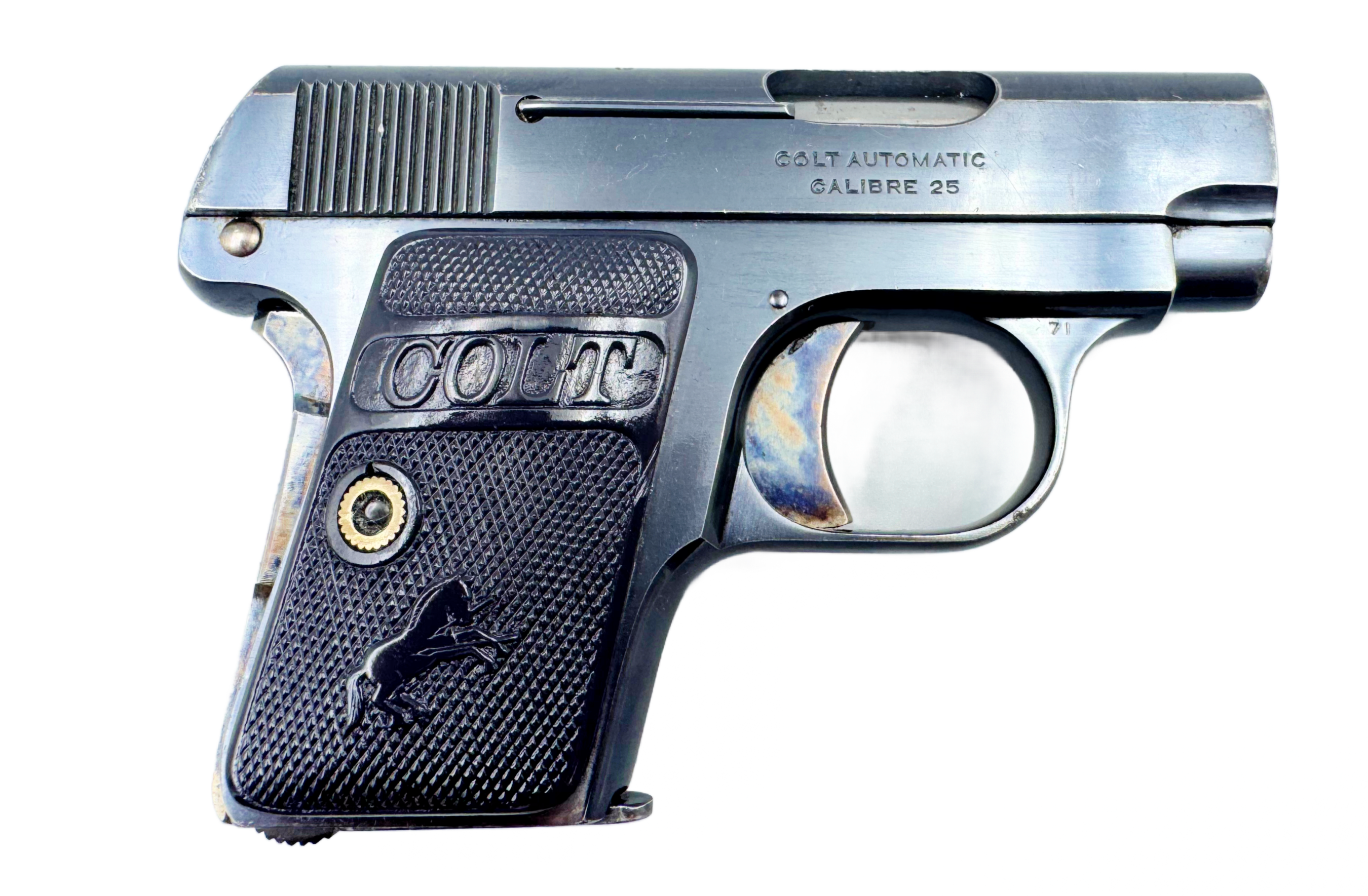 Commercial Colt Model 1908 Hammerless Vest Pocket Pistol .25 Year