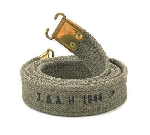 WW2 British Enfield Rifle Sling Green 1944 Reproduction 