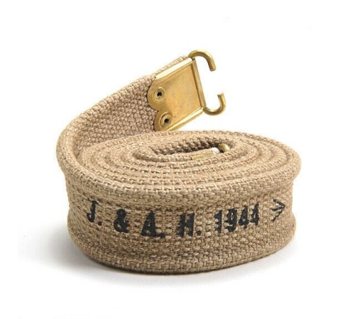 WW2 British Enfield Rifle Sling Marked 1944 khaki Reproduction
