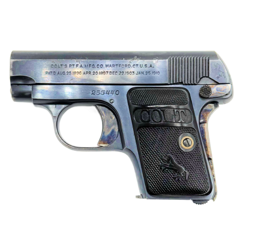 Commercial Colt Model 1908 Hammerless Vest Pocket Pistol .25 Year Made: 1920