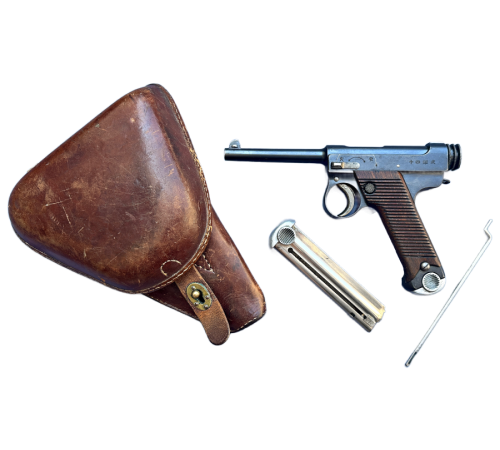 Authentic Japanese Type 14 Nambu Pistol Complete Rig 