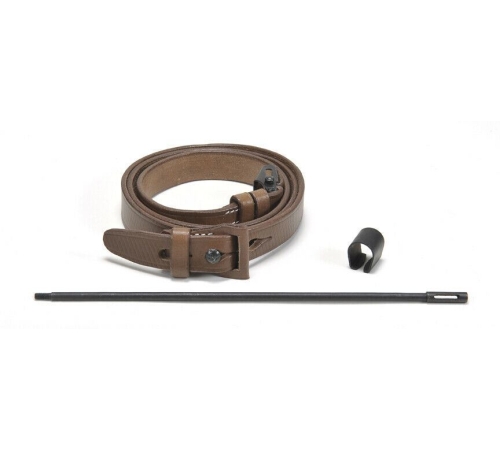 WW2 GERMAN MAUSER K98 98K SIGHT HOOD SLING AND 10 INCH CLEANING ROD SET REPRODUCTION