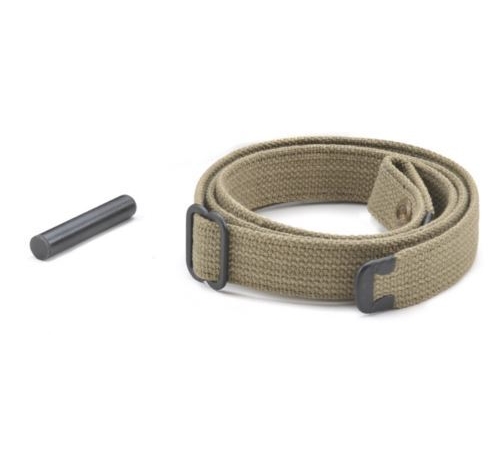 WW2 US .30 M1 Carbine Sling and Oiler Khaki 1942 Reproduction